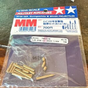 Military Miniature Brass Projectiles Set